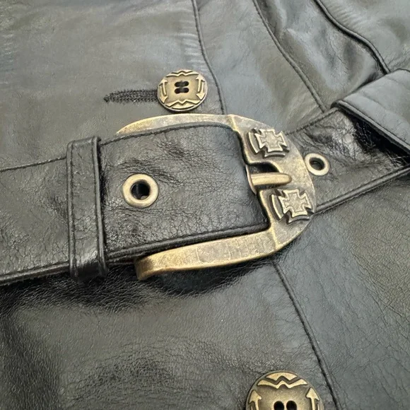 KASTELANO Vintage Real Leather Jacket - XS
